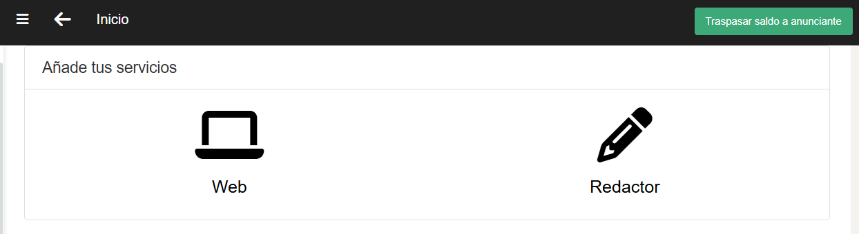 opciones para editores