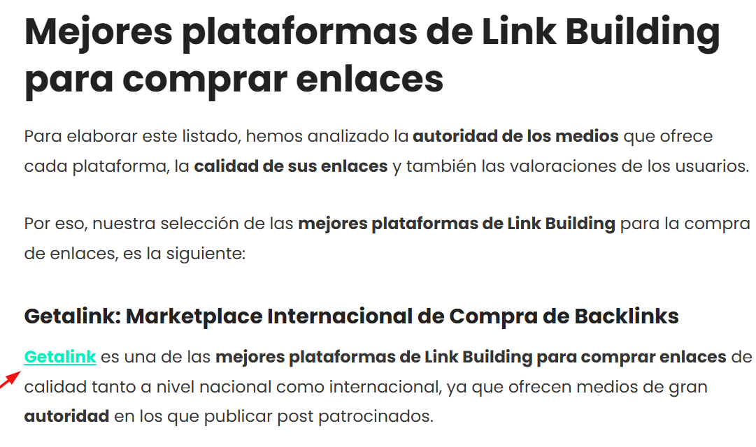 qué son los enlaces internos