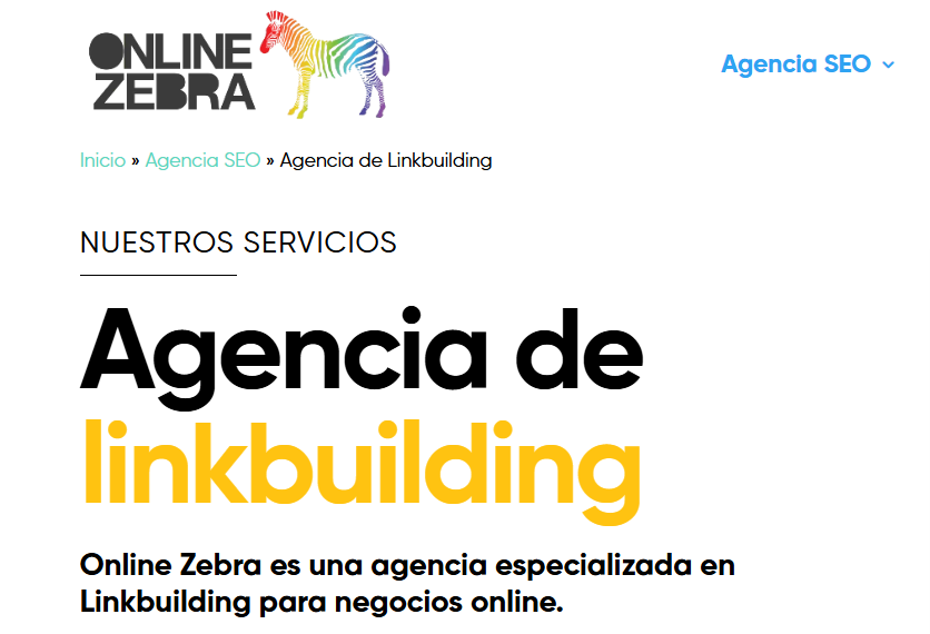 agencia de link building online zebra 