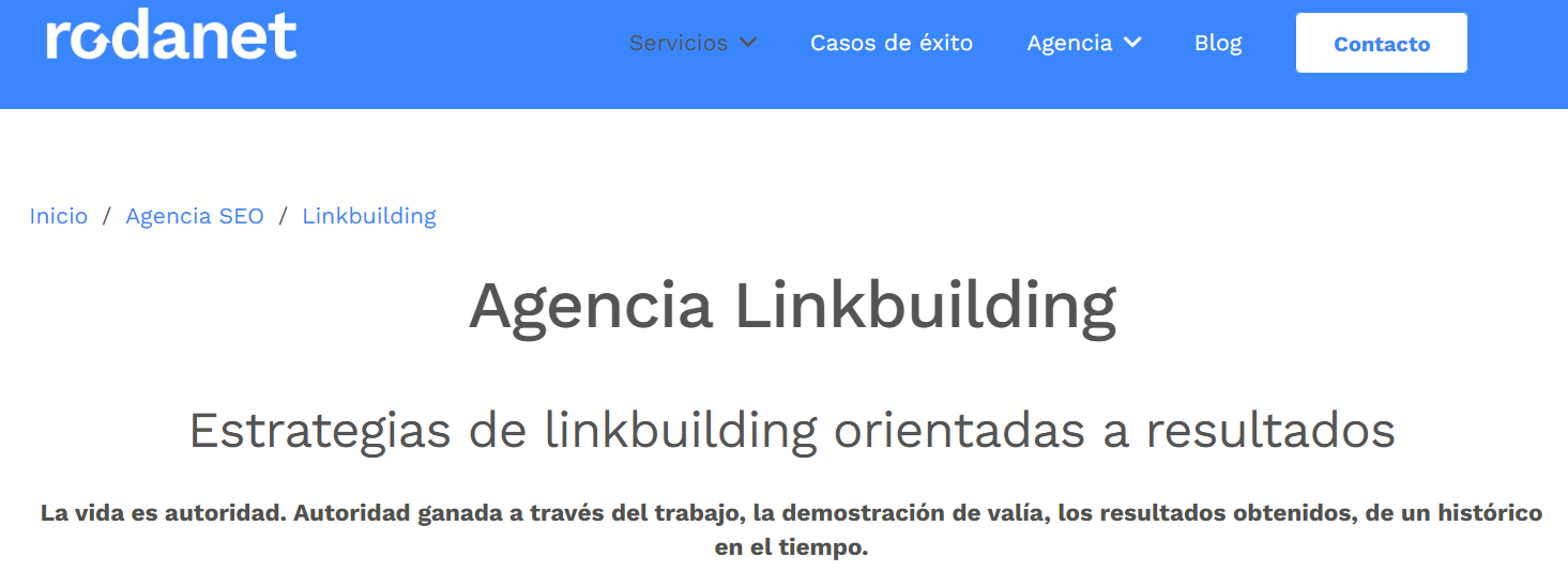 rodanet agencia link building