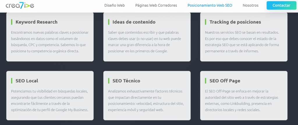 creative agencia SEO chile