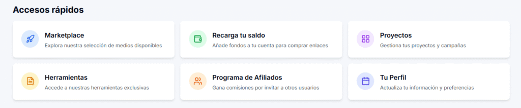 dashboard Getalink
