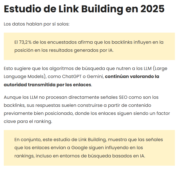 estudios que sean enlazables