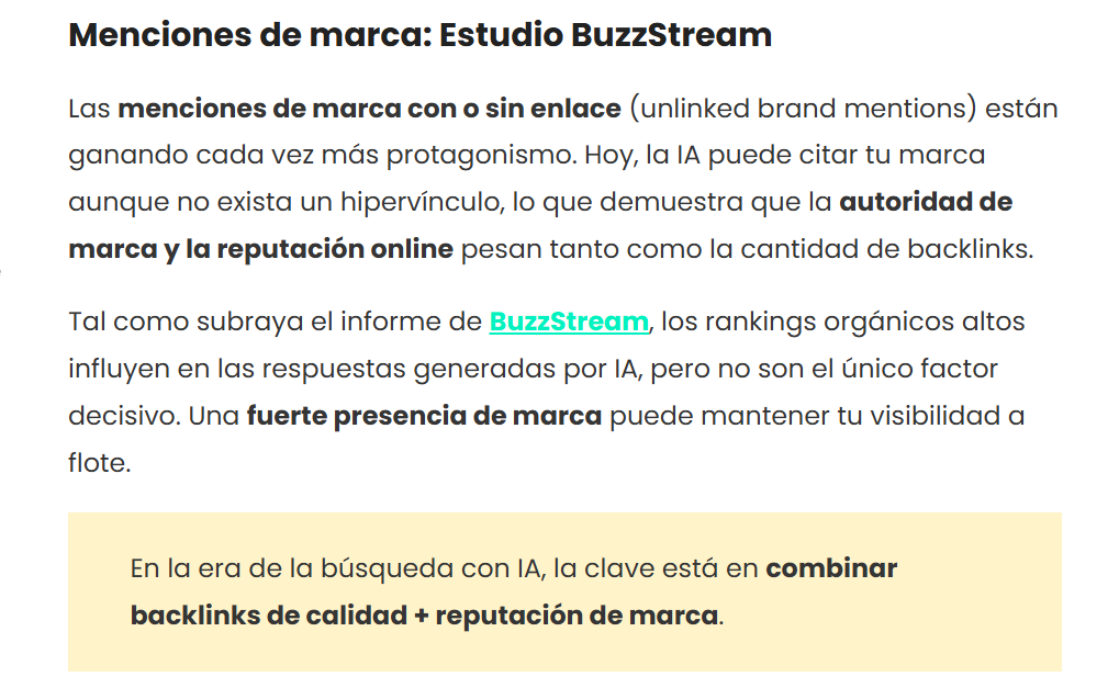 estudio sobre las menciones de marca