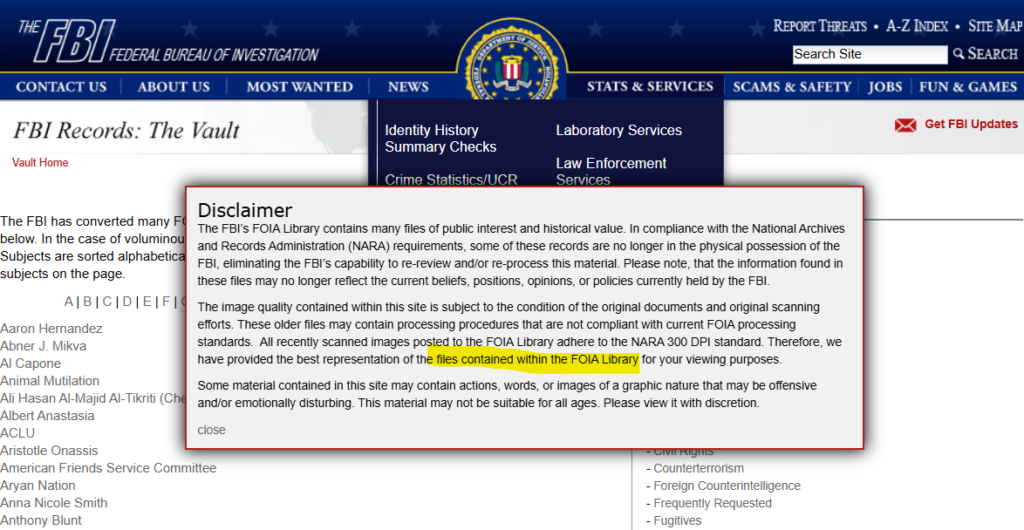 FOIA para conseguir backlinks .gov