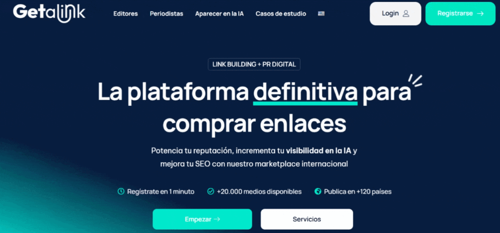 Getalink como plataforma de Link Building para SaaS