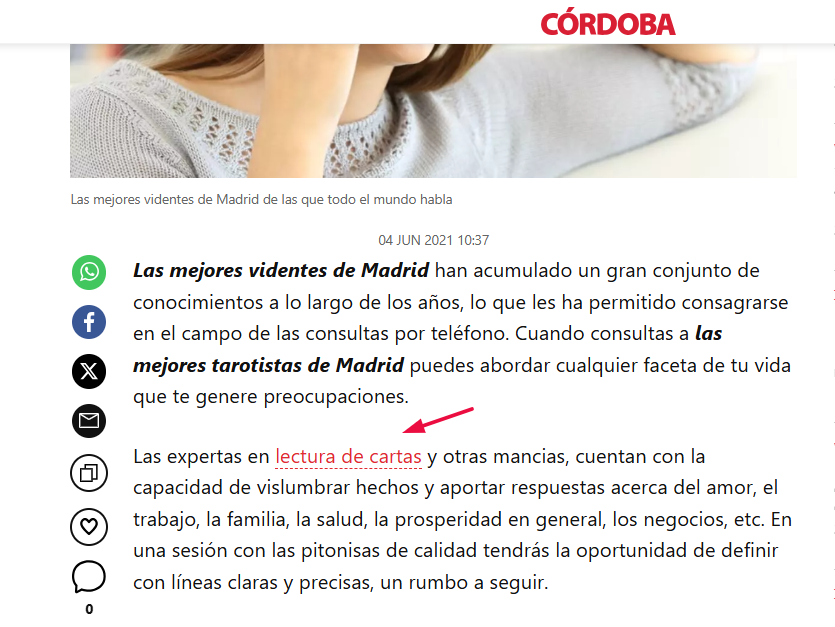 lectura de cartas enlaces locales