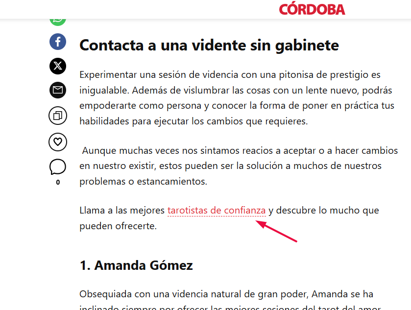enlaces en medios tarotista de confianza 