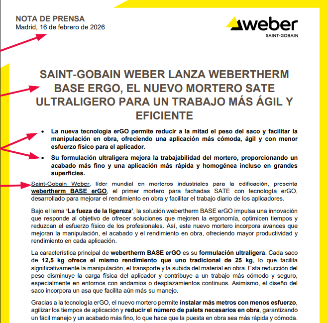 ejemplo de nota de prensa