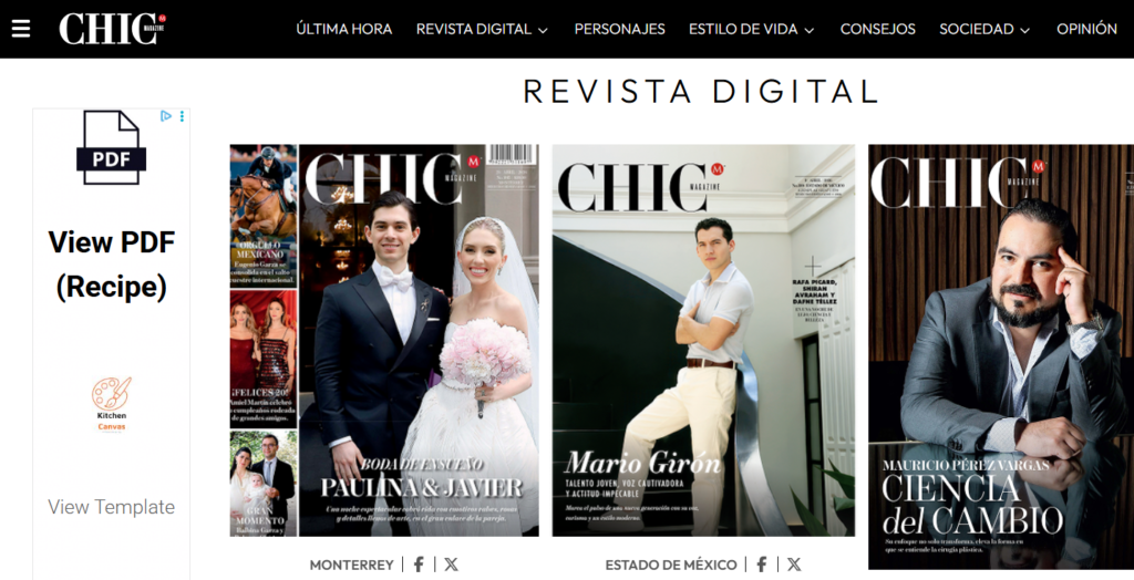 chic magazine