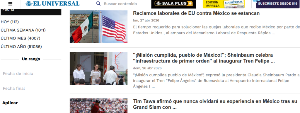 el universal periódico donde comprar backlinks para México