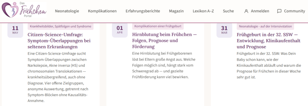 Frühchen Portal