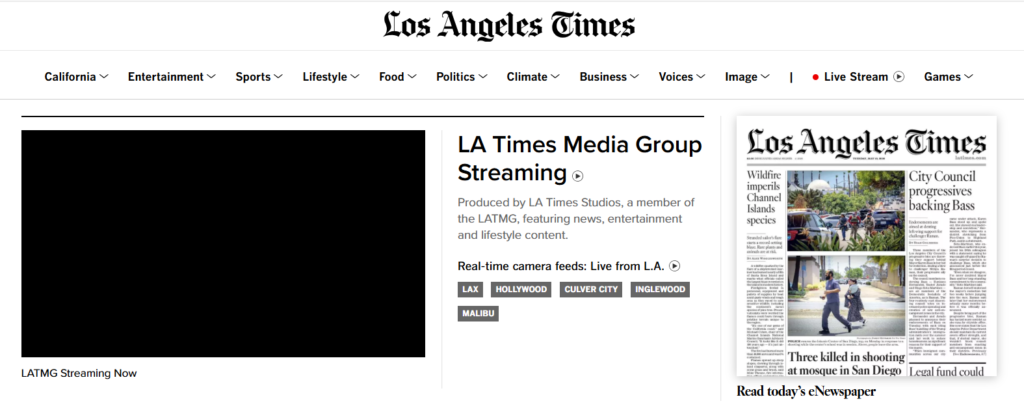 LA times