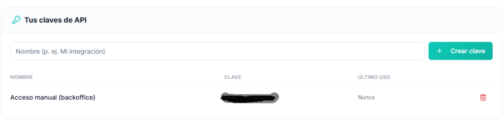 Api para conectar Getalink One con Claude