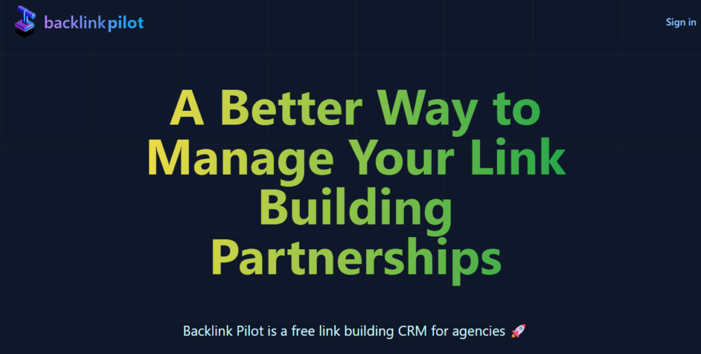 backlinkPilot manager