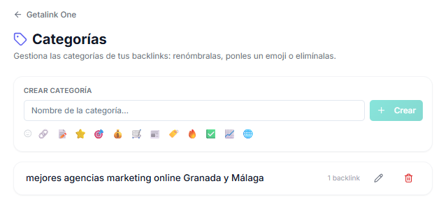 categorías