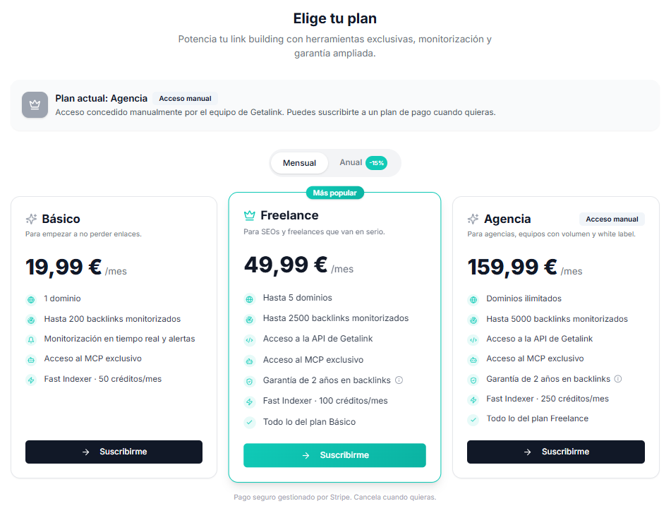 planes de Getalink one